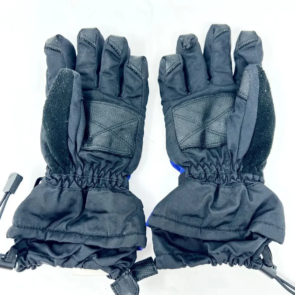 Head Ski Gloves Girls XL Black Purple Wrist Strap Snow Boarding, Winter Sport